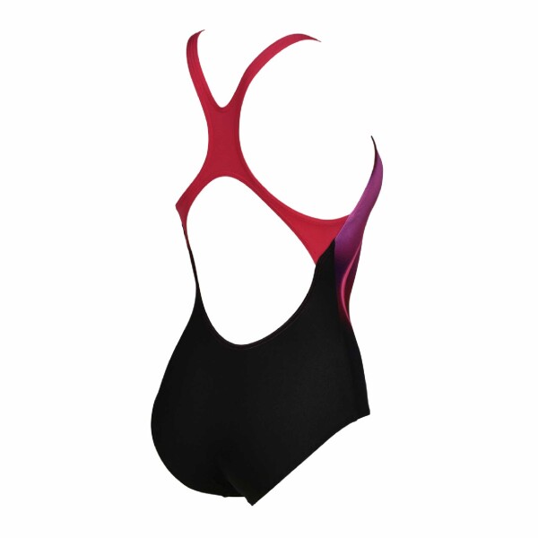 Malla De Entrenamiento Para Mujer Arena Swimsuit Swim Pro Back Placement Negro y Rosa