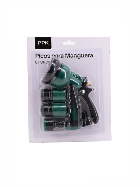 PICOS PARA MANGUERA 8 FUNCIONES VERDE