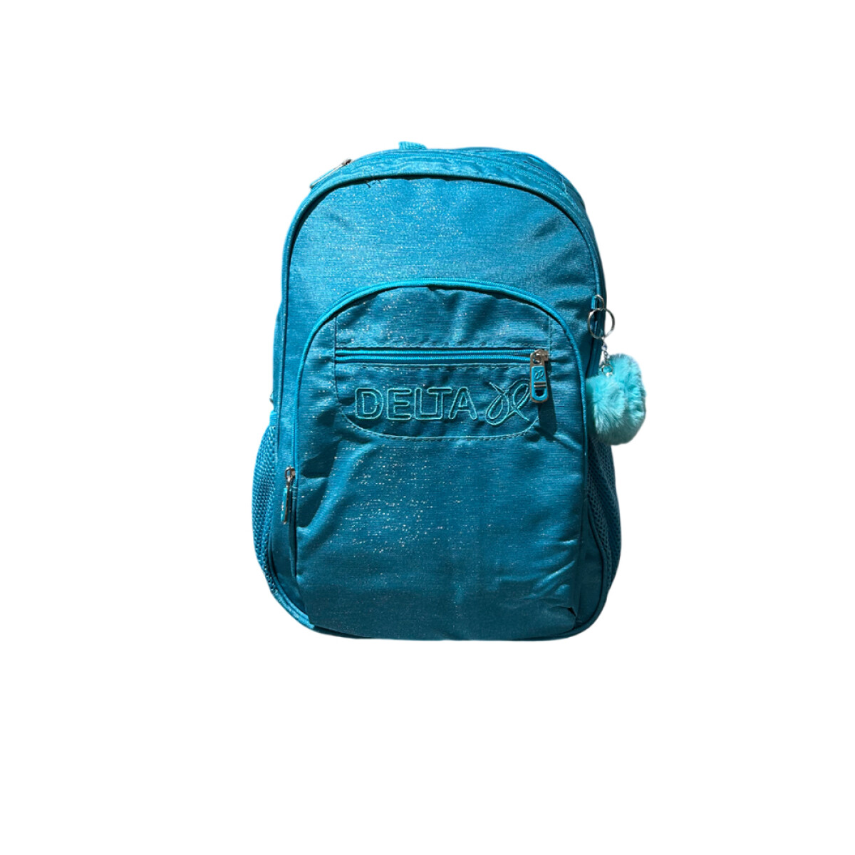 Mochila Delta 15" Brillosa con útiles - Turquesa 