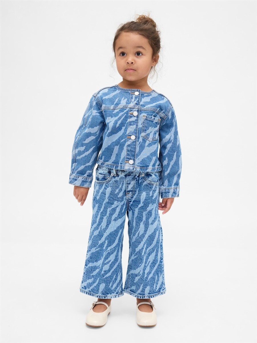 Jean Baggy Toddler Niña - Zebra Print 