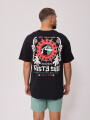 T-SHIRT EXAVI RUSTY Negro
