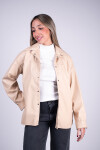 Sobrecamisa ecocuero Beige