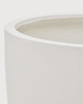 Macetero Aiguablava de cemento blanco Ø 56 cm