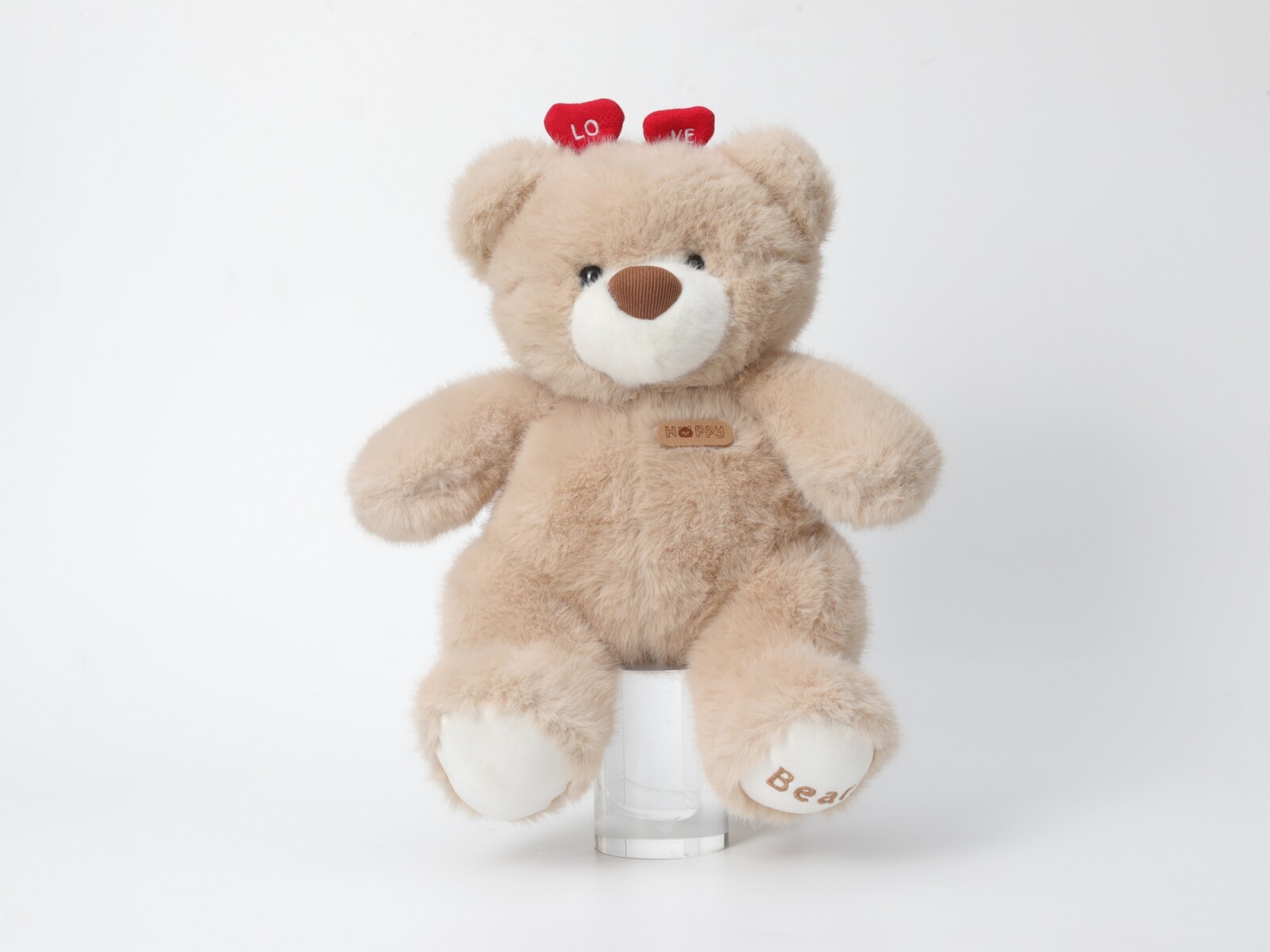 JUGUETE DE PELUCHE (CONEJO DE CORAZÓN AMOROSO EN POSICIÓN SENTADA/MARRÓN) 