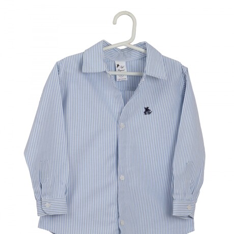 Camisa de Niño/a rayada celeste