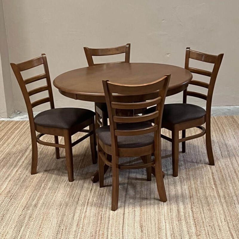 JUEGO DE COMEDOR SUE+ 4 SILLAS TAPIZADAS JUEGO DE COMEDOR SUE+ 4 SILLAS TAPIZADAS