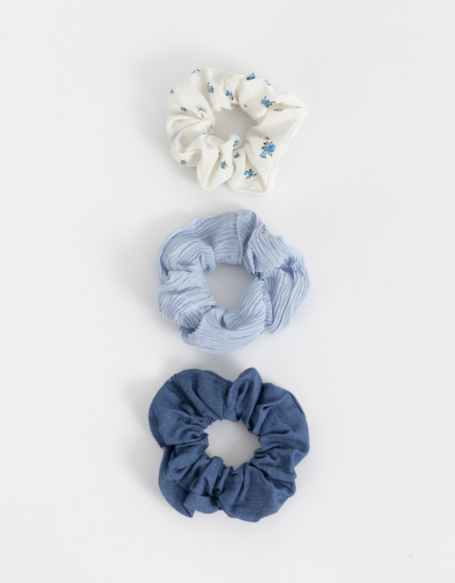 Skunzies De denim Set De Scrunchies - Combinacion Multicolor