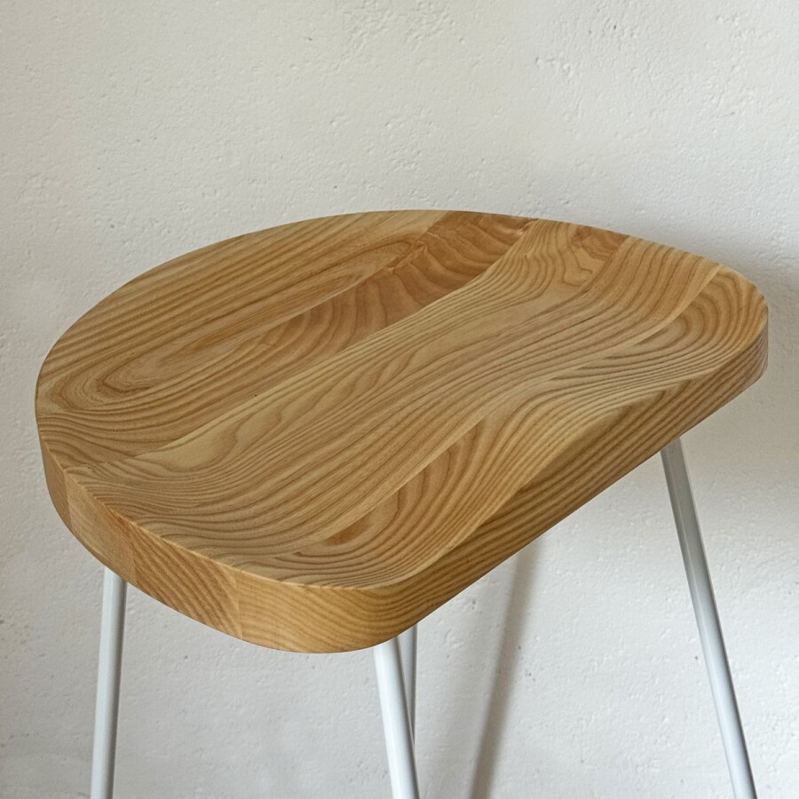 Banqueta Alta Industrial White