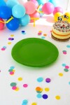 Plato 18 cm. diametro paquete x 10 VERDE