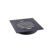 Rejilla negro Mate con rosca y aro 10x10 DMC Rejilla Negro Mate Con Rosca Y Aro 10x10 Dmc