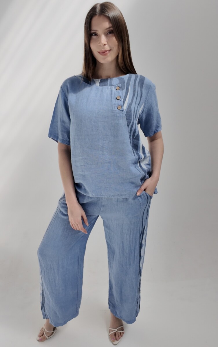 Blusa Málaga - Celeste 