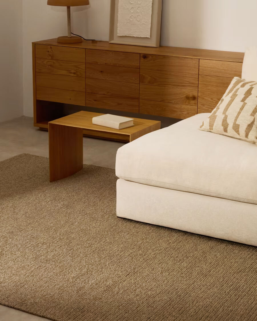 Alfombra Galinda de fibras sintéticas topo 160 x 230 cm Alfombra Galinda de fibras sintéticas topo 160 x 230 cm