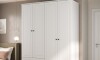 Ropero Americano PLUS 4 puertas 2 cajones - 100%MDF Blanco