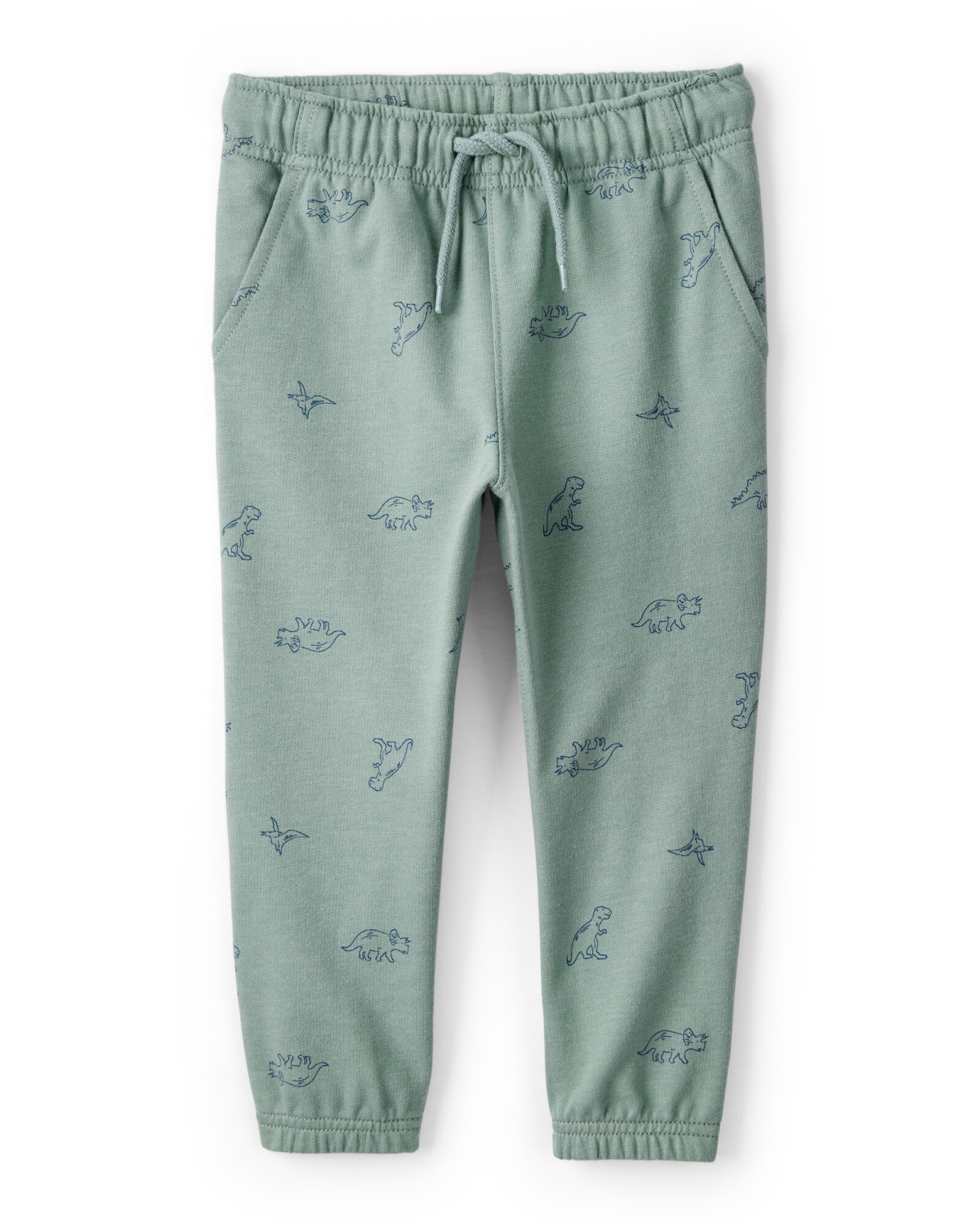 Set dos piezas de algodón, pantalón y canguro, diseño dinos Sin color