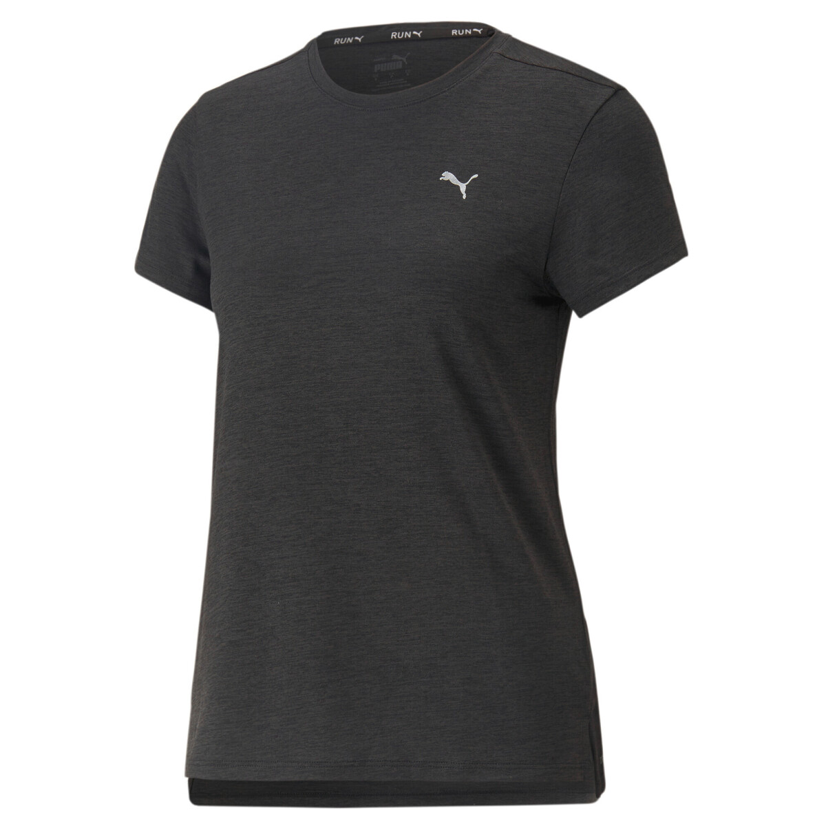 Remera Run Favorite Heather de Mujer - Negro 
