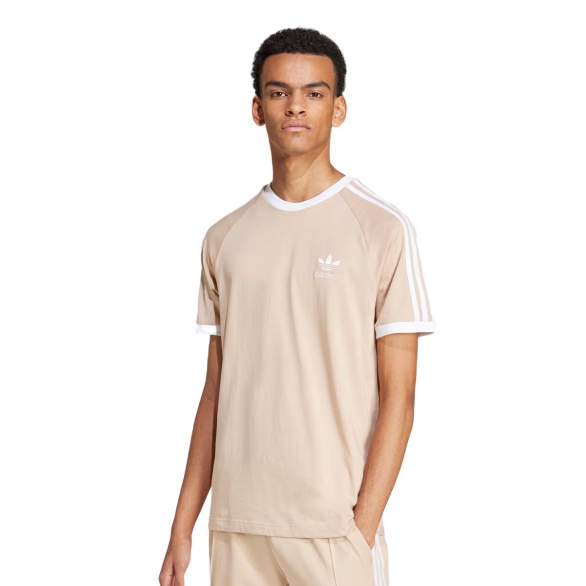 Remera Adidas 3-Stripes - Beige 