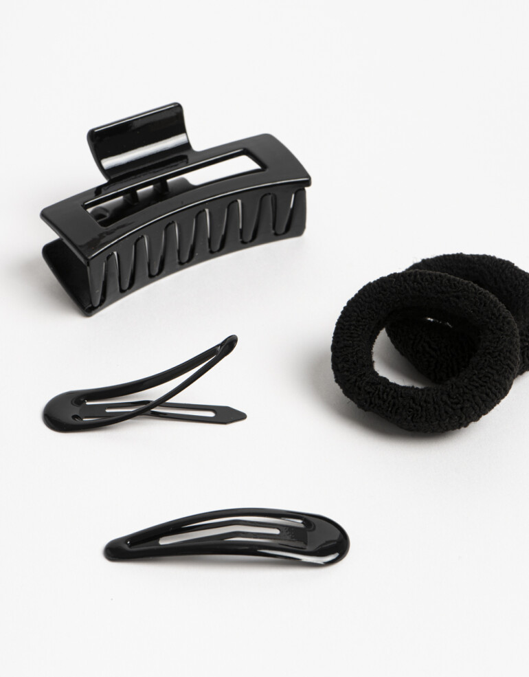 Accesorios Pelo Set Accesorios Pelo Set - Negro