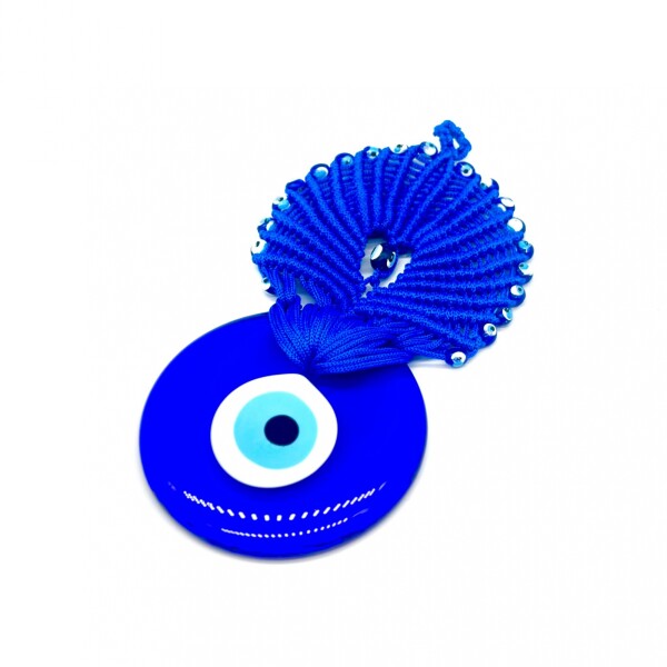 Ojo turco macrame azul T2 Ojo turco macrame azul T2