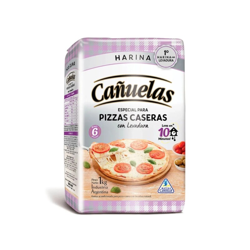 HARINA CAÑUELAS PIZZAS CASERAS 1K Harina Cañuelas Pizzas Caseras 1k