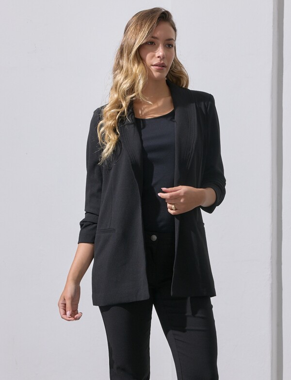 Blazer Manga Frunce NEGRO