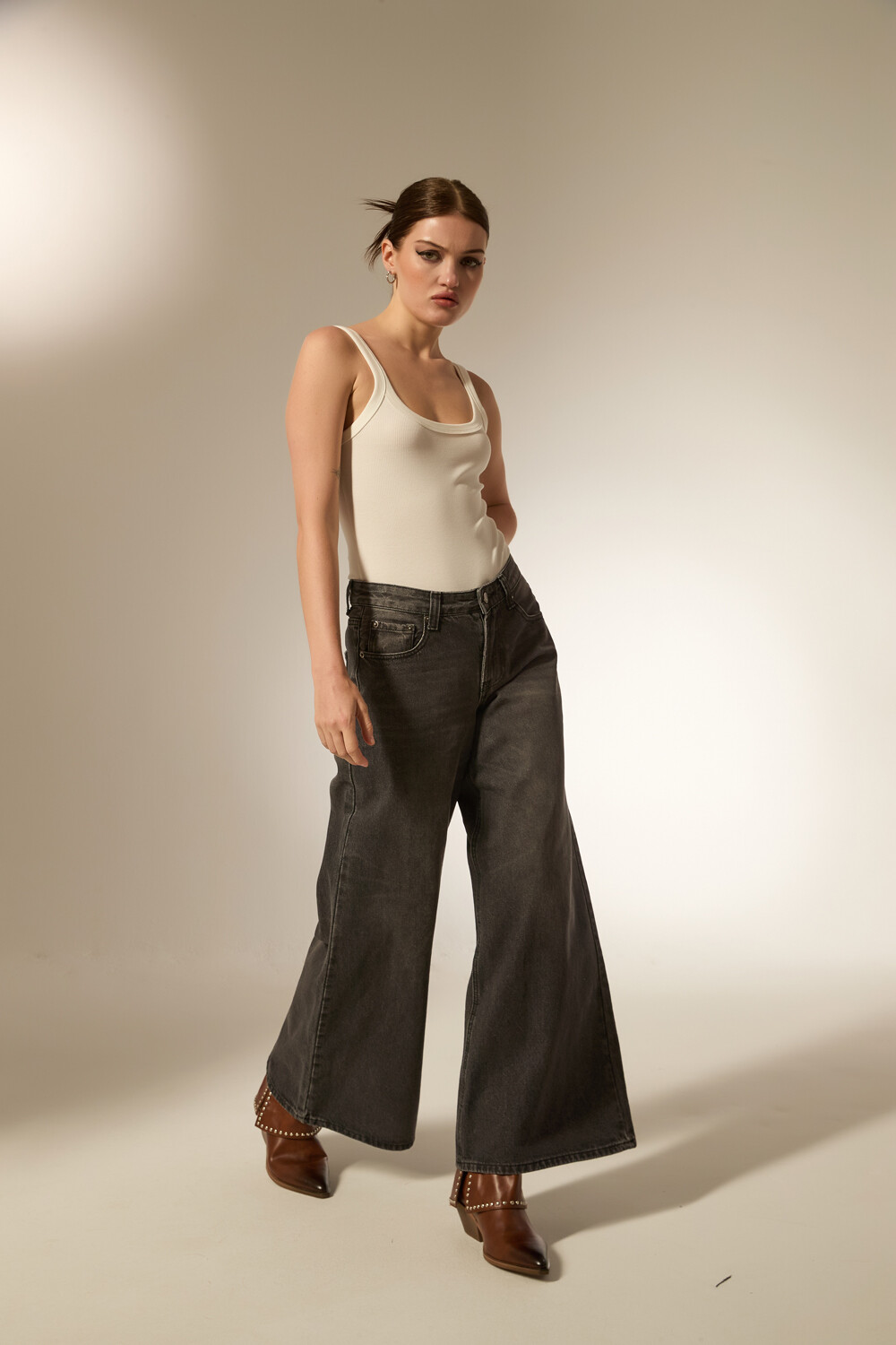 Pantalon Tavorne Gris Medio