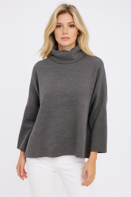 Polera Avant Gris Melange Oscuro