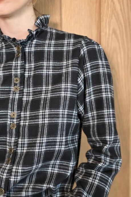 Camisa Mili Escocés Negro