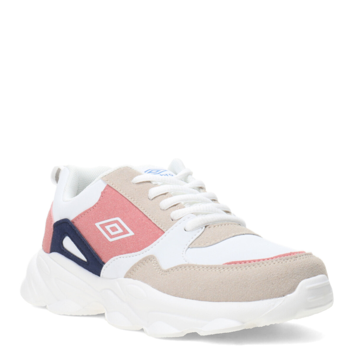 Championes de Niña Umbro Smile Jrs - Rosado - Blanco - Azul Piedra 