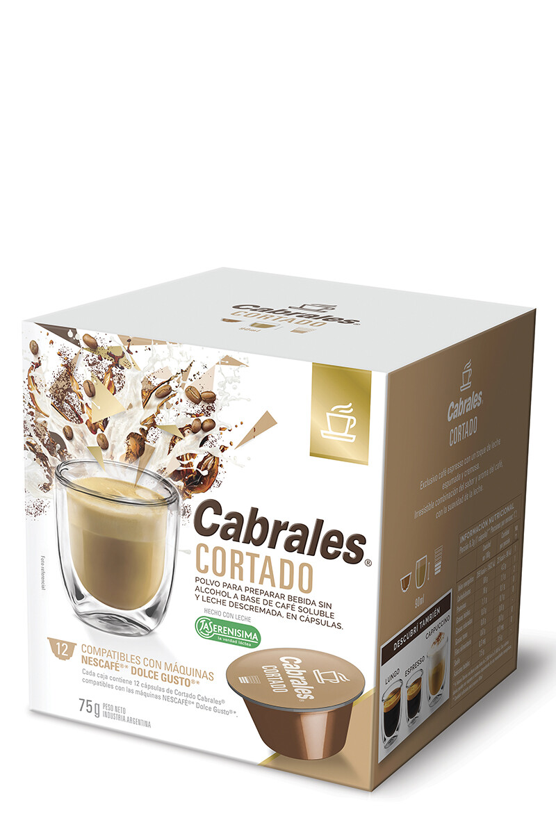 Café en Cápsula CABRALES Compatible Dolce Gusto Cortado x12 