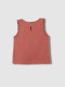 Camiseta Con Volante Y Bordado Coral Claro