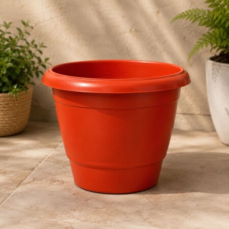 Maceta de Plastico Redonda 38cm 21,5 litros Terracota Maceta de Plastico Redonda 38cm 21,5 litros Terracota