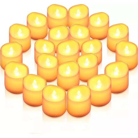 Velas Velitas Luz Led Pila Pack 24 Unidades Decorativo Velas Luz Led Pila Pack X24 Decoracion Souvenir Fiesta 3,5