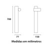 FAROLA ARTEN 1L GU10 ALUMINIO NEGRO IP54 FAROLA ARTEN 1L GU10 ALUMINIO NEGRO IP54