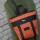 Mini Mustang Backpack Chocolate / Naranja