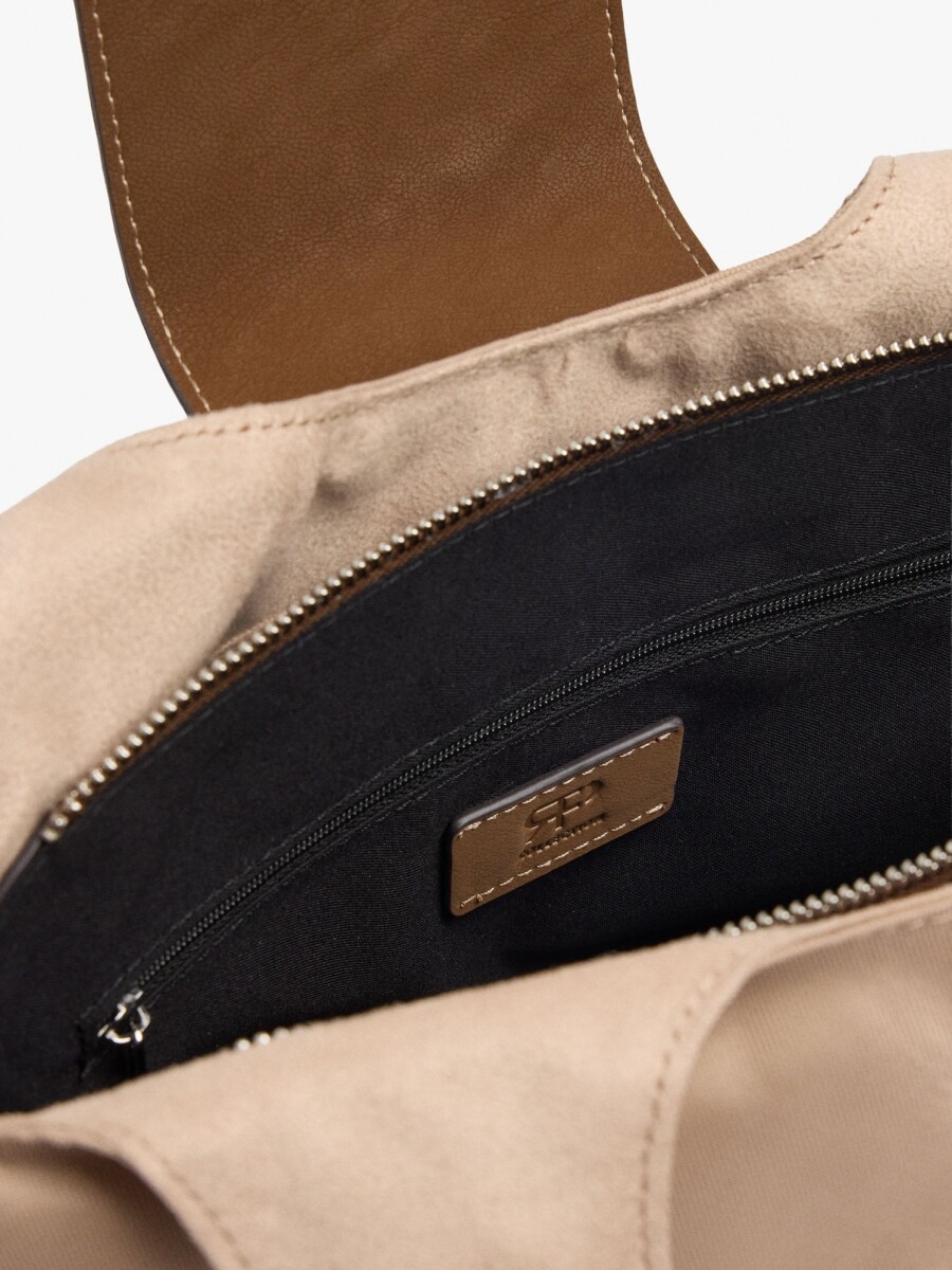 Bolso De Mano De Nylon crudo