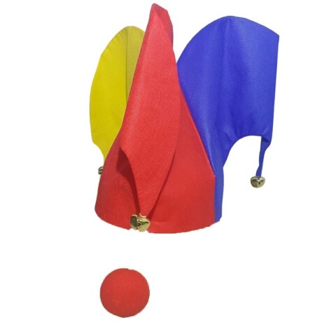 3X2 OUTLET Gorro de payaso con nariz 31x12cm 3x2 Outlet Gorro De Payaso Con Nariz 31x12cm