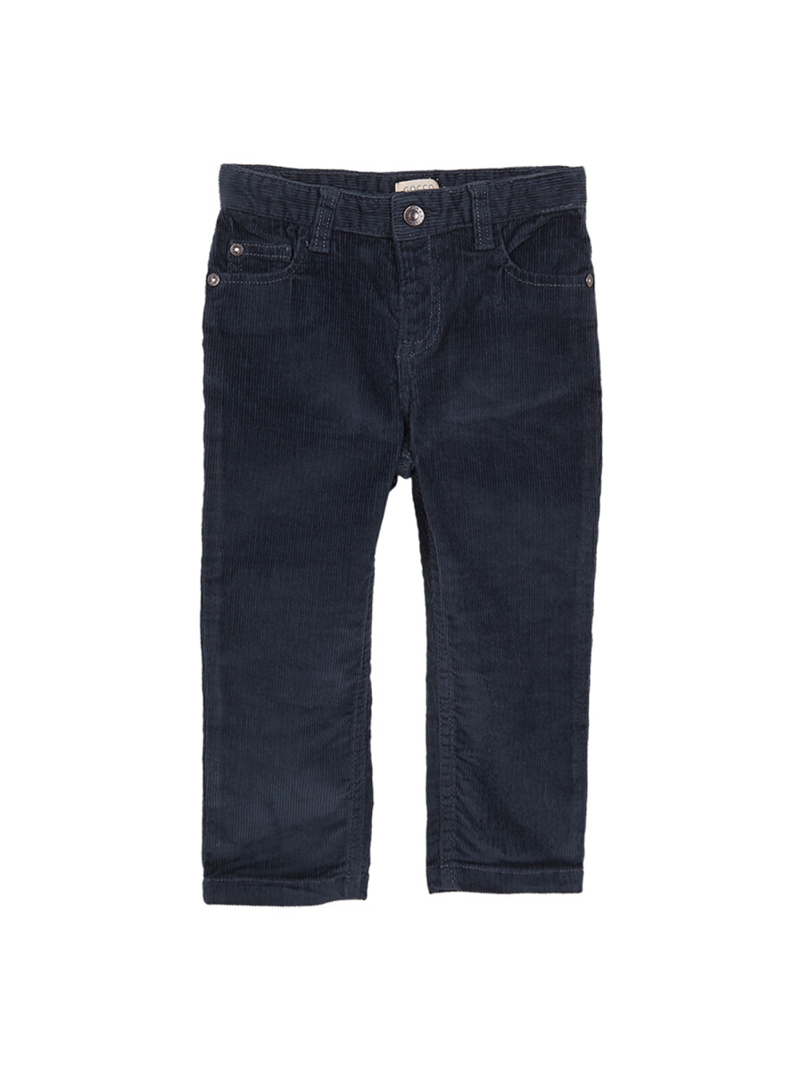 Pantalon 5 Bolsillos De Pana Petroleo