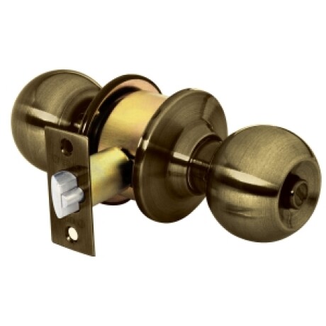 Cerradura Pomo con Llavín Hermex Bronce Antiguo