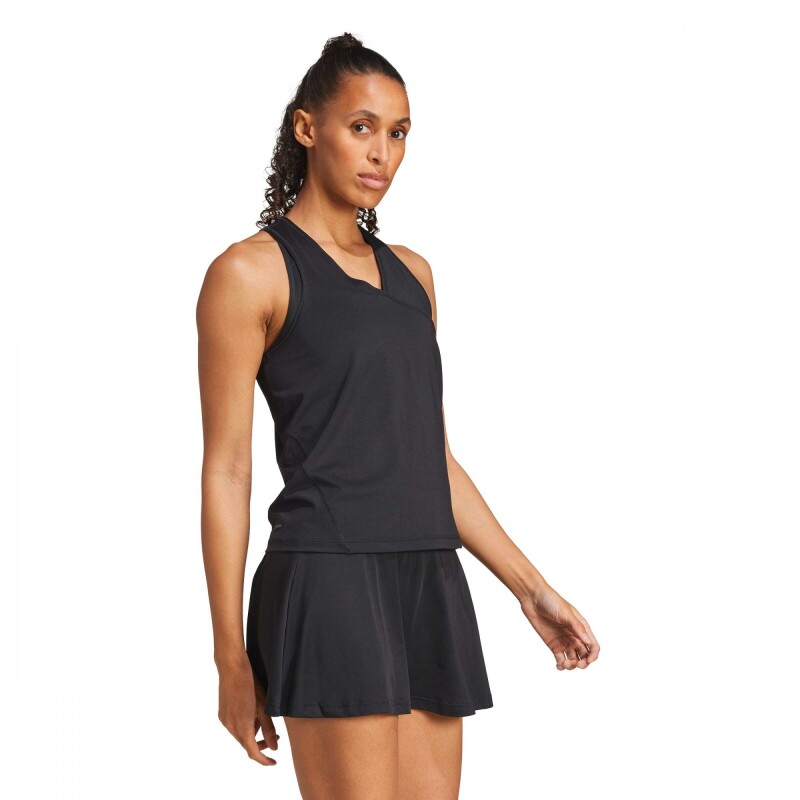 Remera Club Tennis Climacool V-Neck Tank Top de Mujer Negro