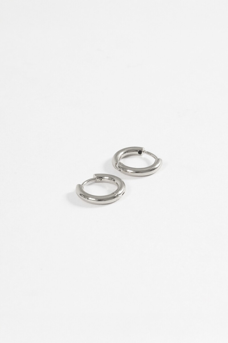 Aros acero extra small plateado