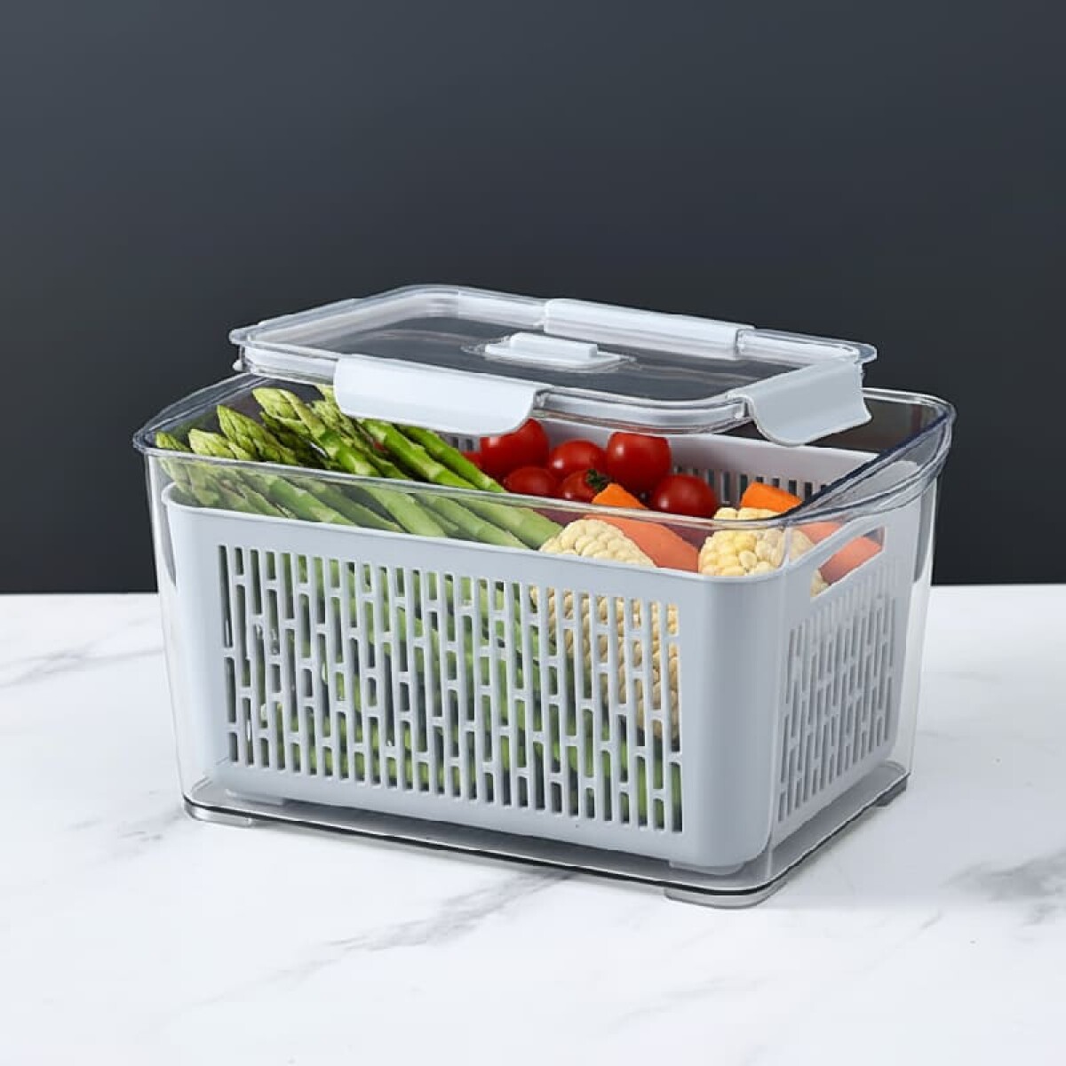 Contenedor con tapa para heladera 