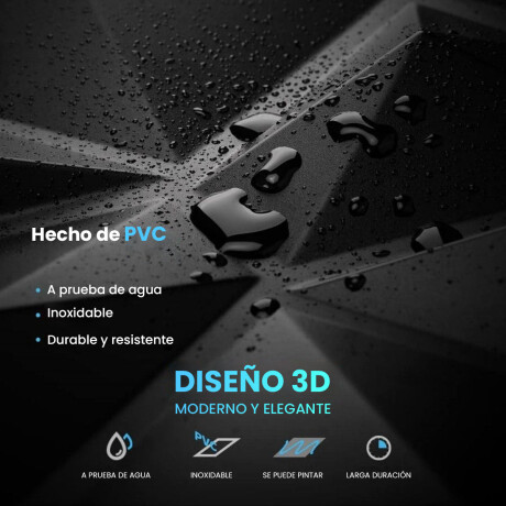 Set X12 Revestimiento 3D Adhesivo Pared 50cm x 50cm Jug004017