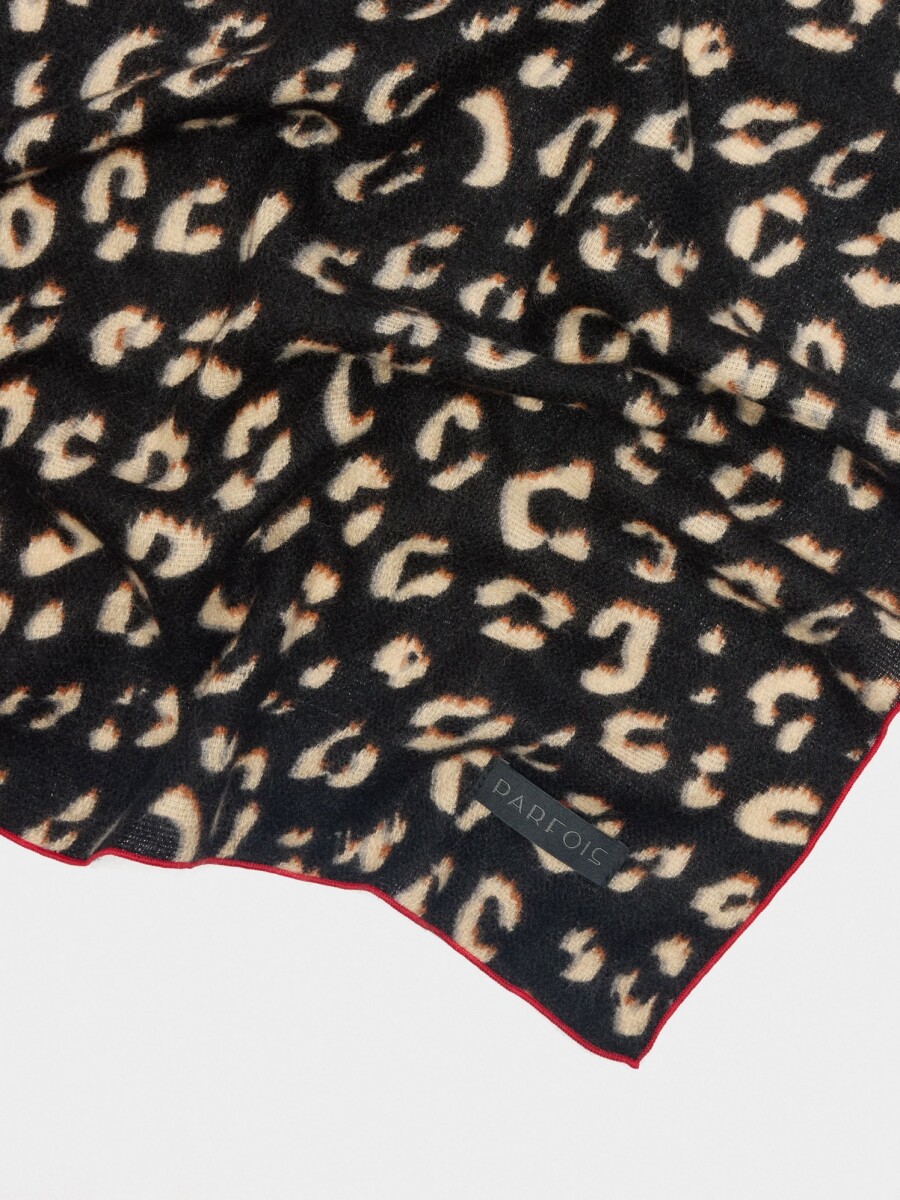 Bufanda Estampado Leopardo multicolor
