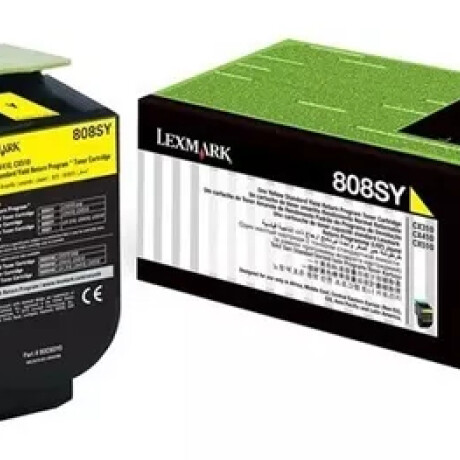 LEXMARK TONER 80C8SY0 CX310/CX410/CX510 2000CPS Lexmark Toner 80c8sy0 Cx310/cx410/cx510 2000cps