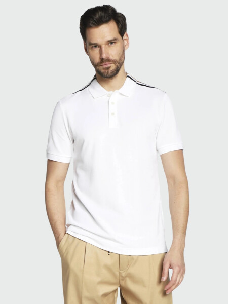 Hugo Boss -Remera Polo Regular Fit, Phillipson Blanco