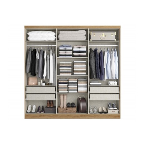 ROPERO PASSIONE 6 PUERTAS CAPUCCINO OFF WHITE GL. ROPERO PASSIONE 6 PUERTAS CAPUCCINO OFF WHITE GL.