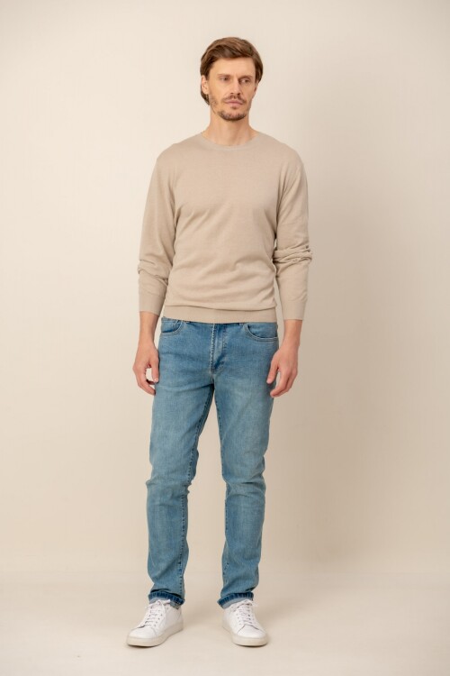 Sweater lino Cemento