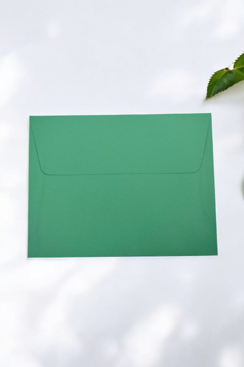 Sobre color 120 grs 14x18 cm. - VERDE OSCURO 