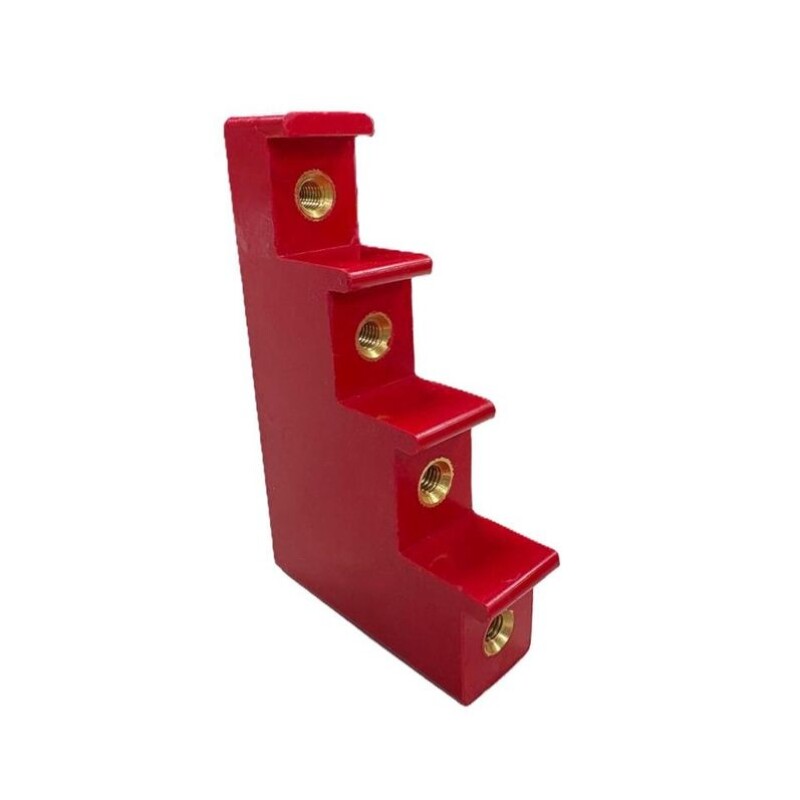 "AISLADOR P/ 4 BARRAS 20MM TIPO ESCALERA - ""T"" VCP" "AISLADOR P/ 4 BARRAS 20MM TIPO ESCALERA - ""T"" VCP"