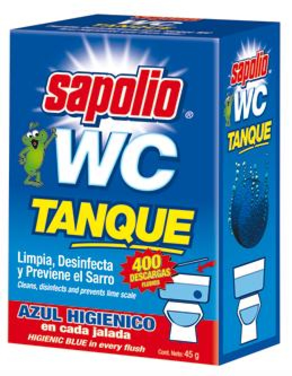 PASTILLA PARA MOCHILA SAPOLIO BAÑO AZUL 45 G 